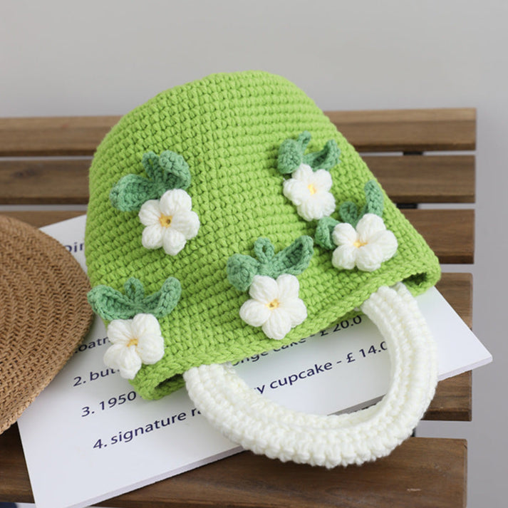 Camellia Crochet Bucket Bag