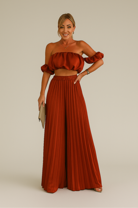 Zeyra – Pleated Two Piece Set