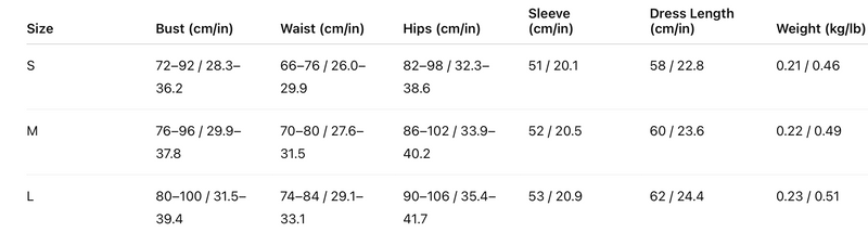 Size Guide