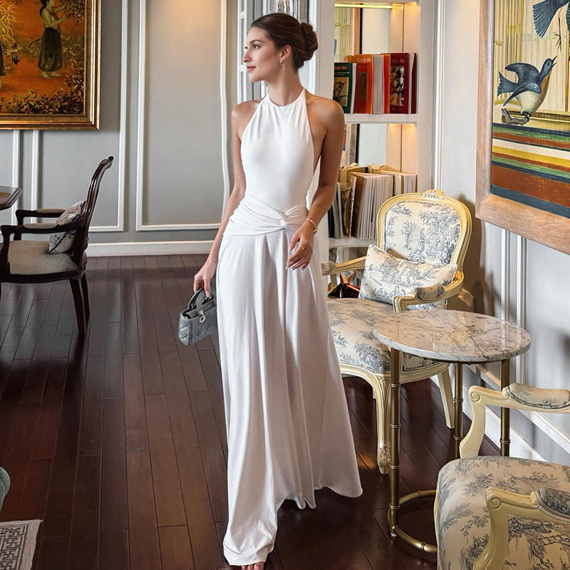 Halter Twist Maxi Dress