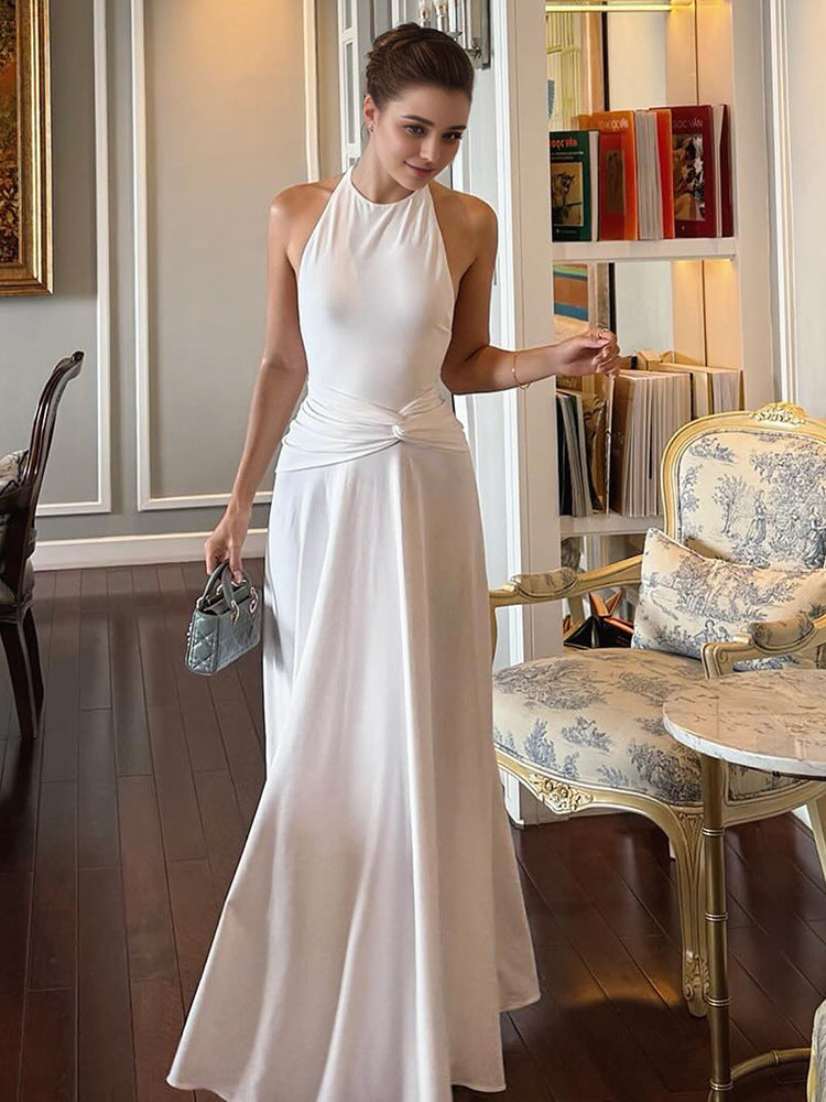 Halter Twist Maxi Dress