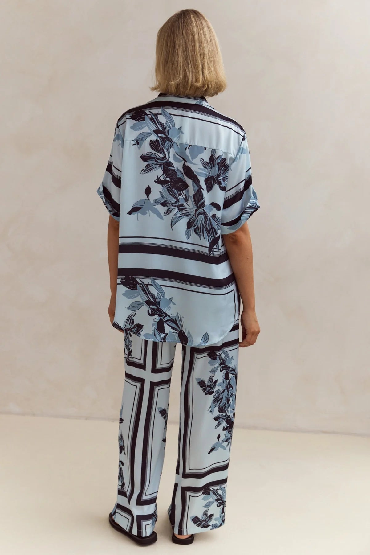 Isa – Printed Shirt & Trousers Set
