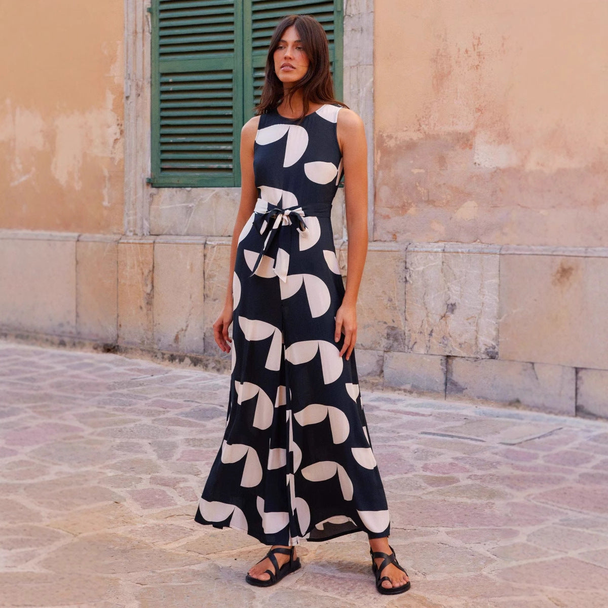 Liria – Printed Wide Leg Jumpsuit