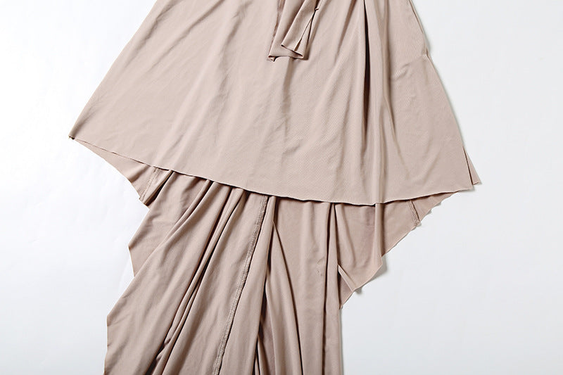Cutout Tie Long Sleeve Maxi Dress