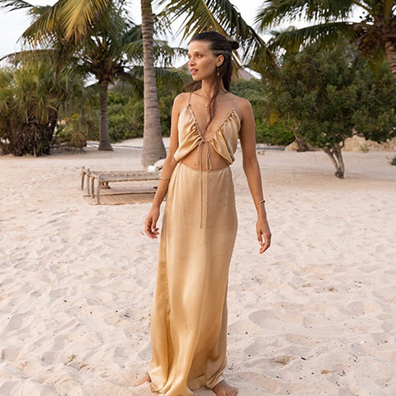Nola Backless Cutout Maxi Dress BORN FOR SUMMER Nola Backless Cutout Maxi Dress BORN FOR SUMMER