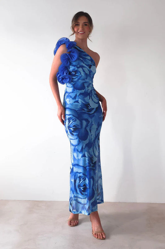 Zinia – One Shoulder Maxi Dress