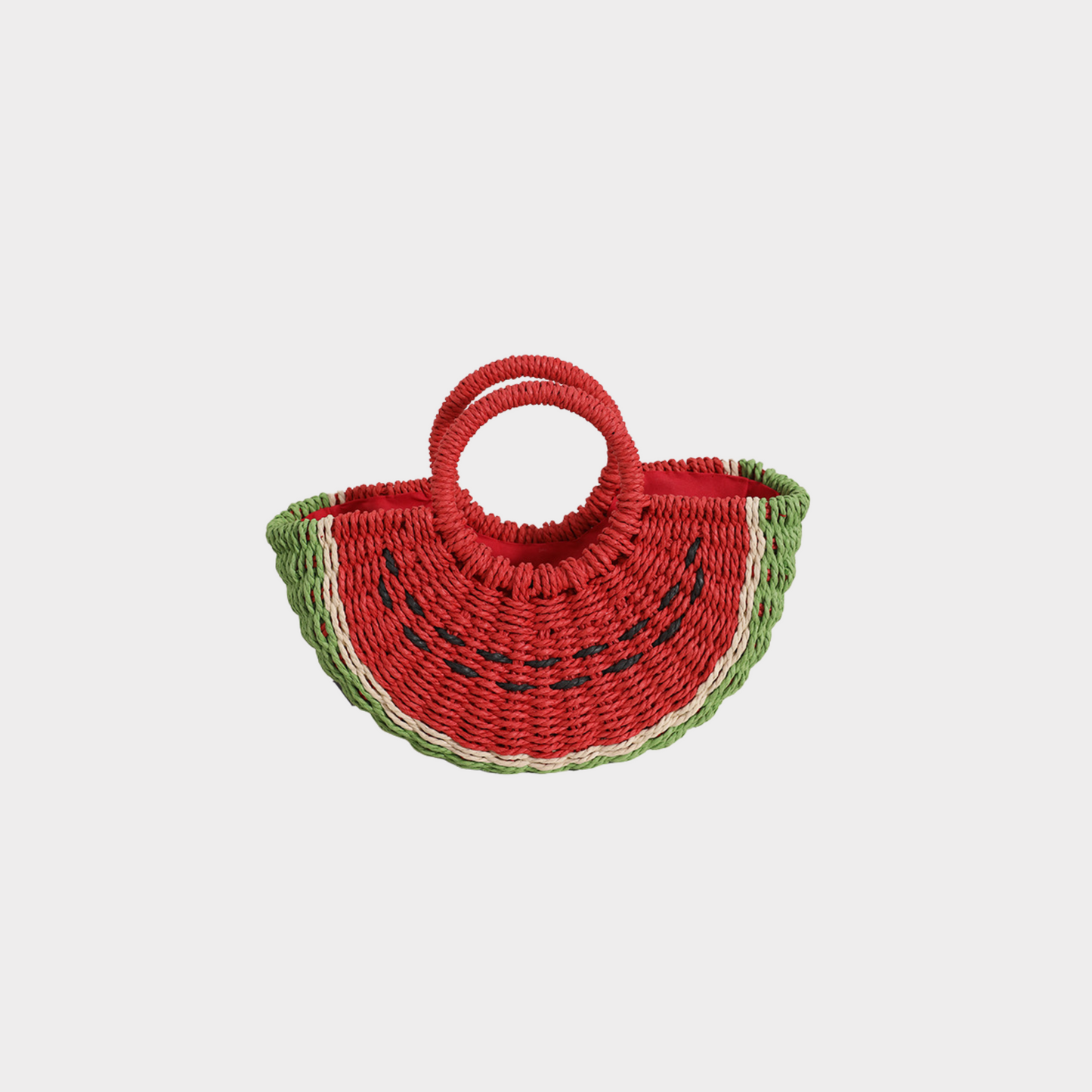 Fruit Slice Woven Straw Bag