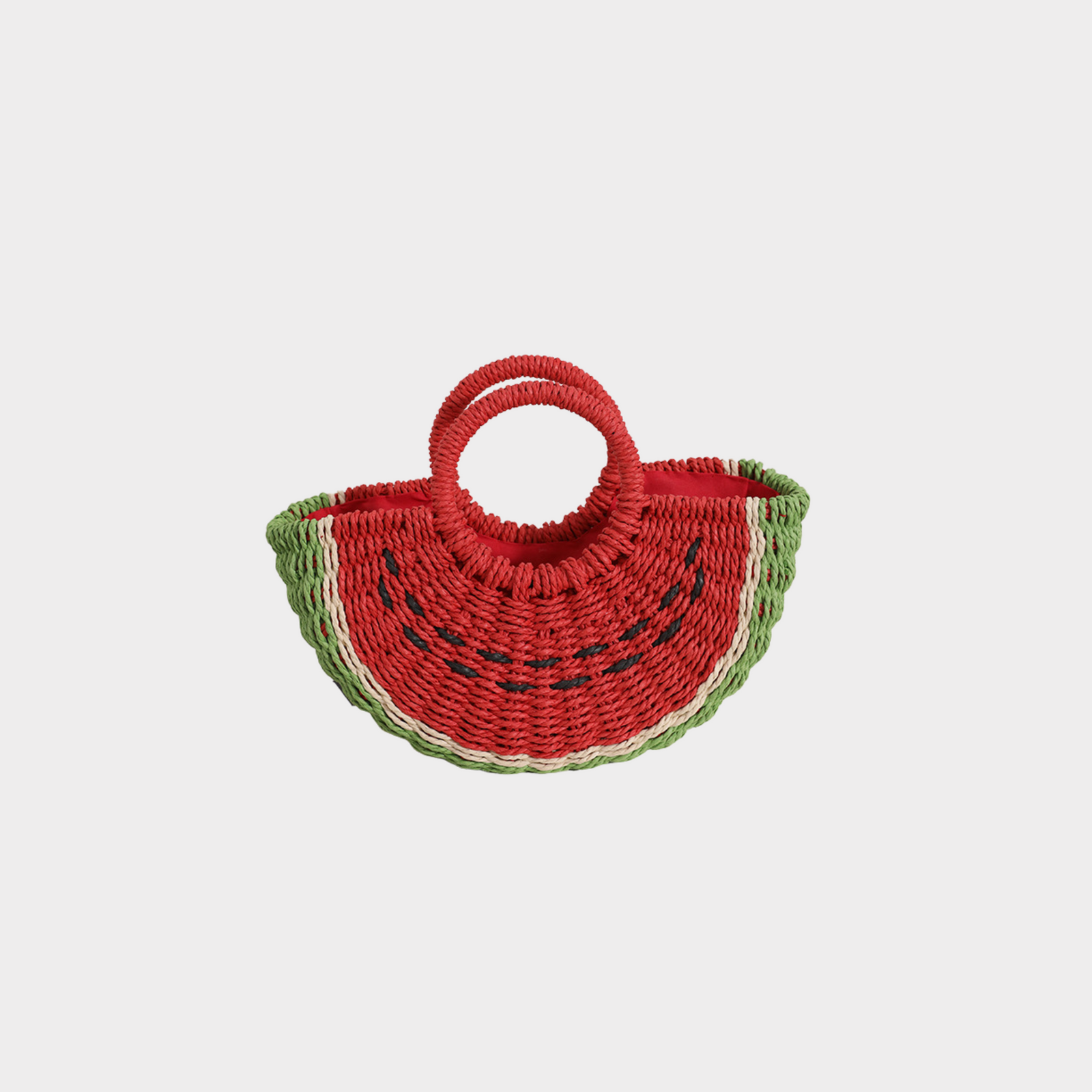 Fruit Slice Woven Straw Bag