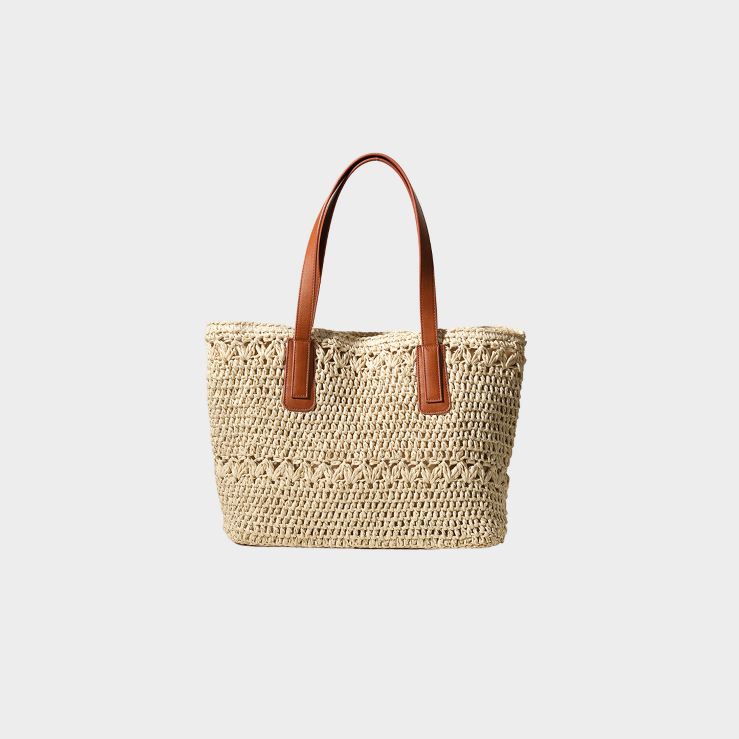Elegant Woven Shoulder Straw Bag