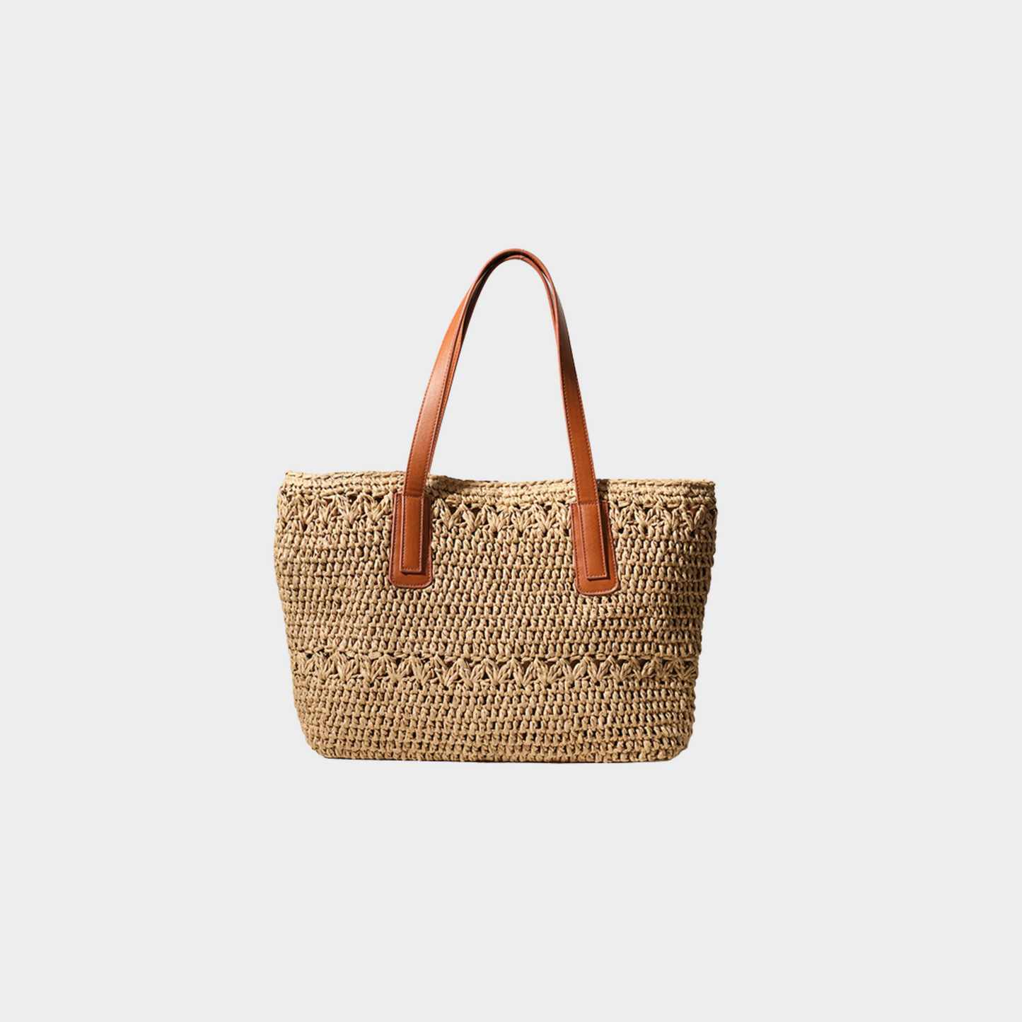 Elegant Woven Shoulder Straw Bag