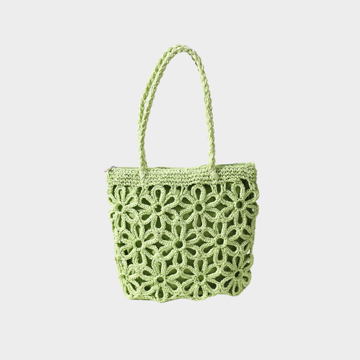 Floréa –Straw Floral Bag